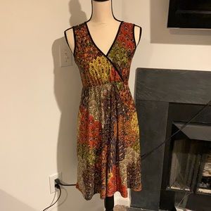 Dream Dance Boho print sequin dress